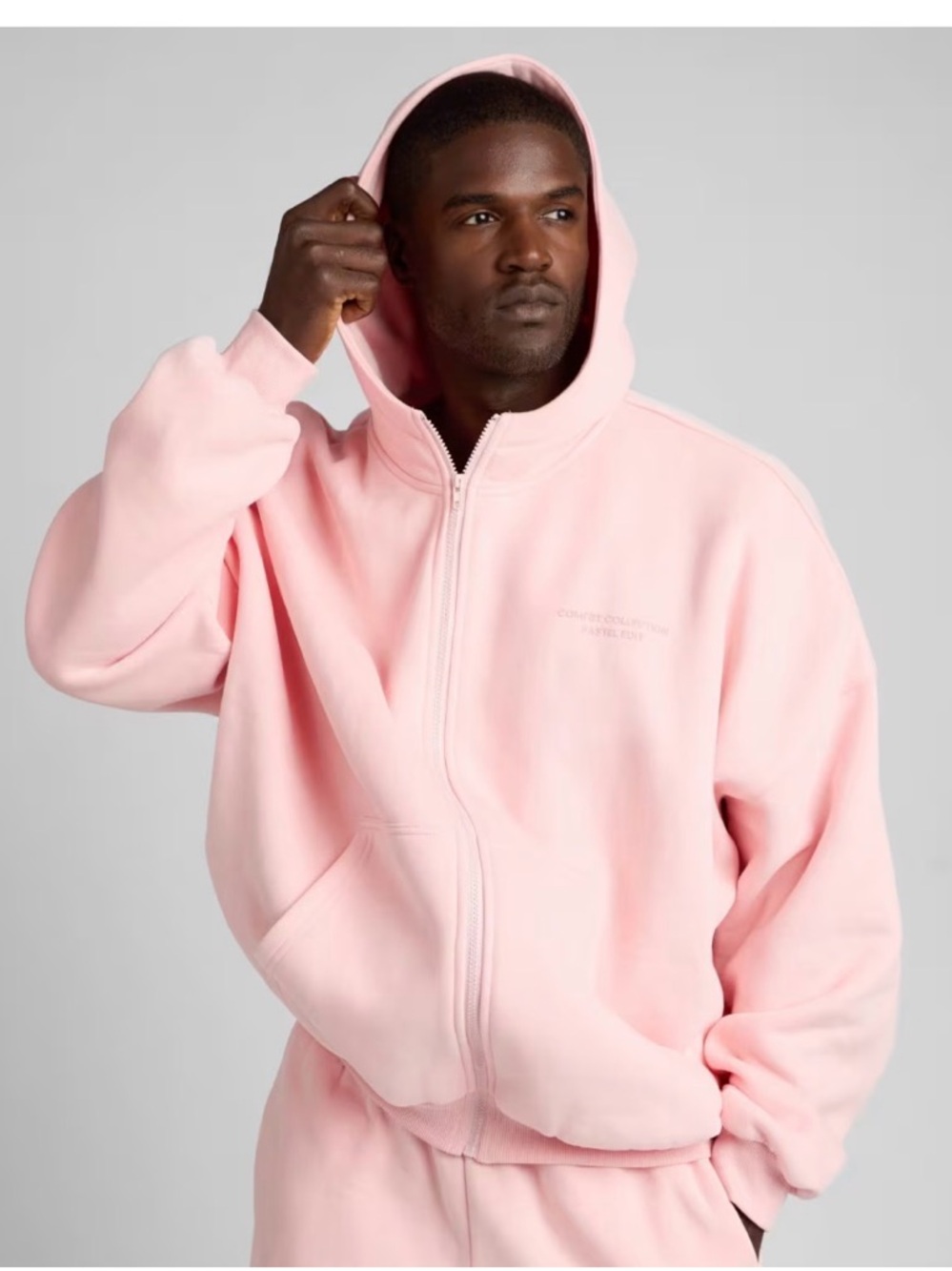 Comfrt Pastel Zip Hoodie Bubblegum pink - Picture 2 of 2